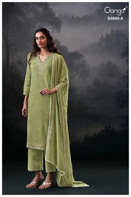 Ganga gitaeya 4669 dress material wholesale market in chandigarh